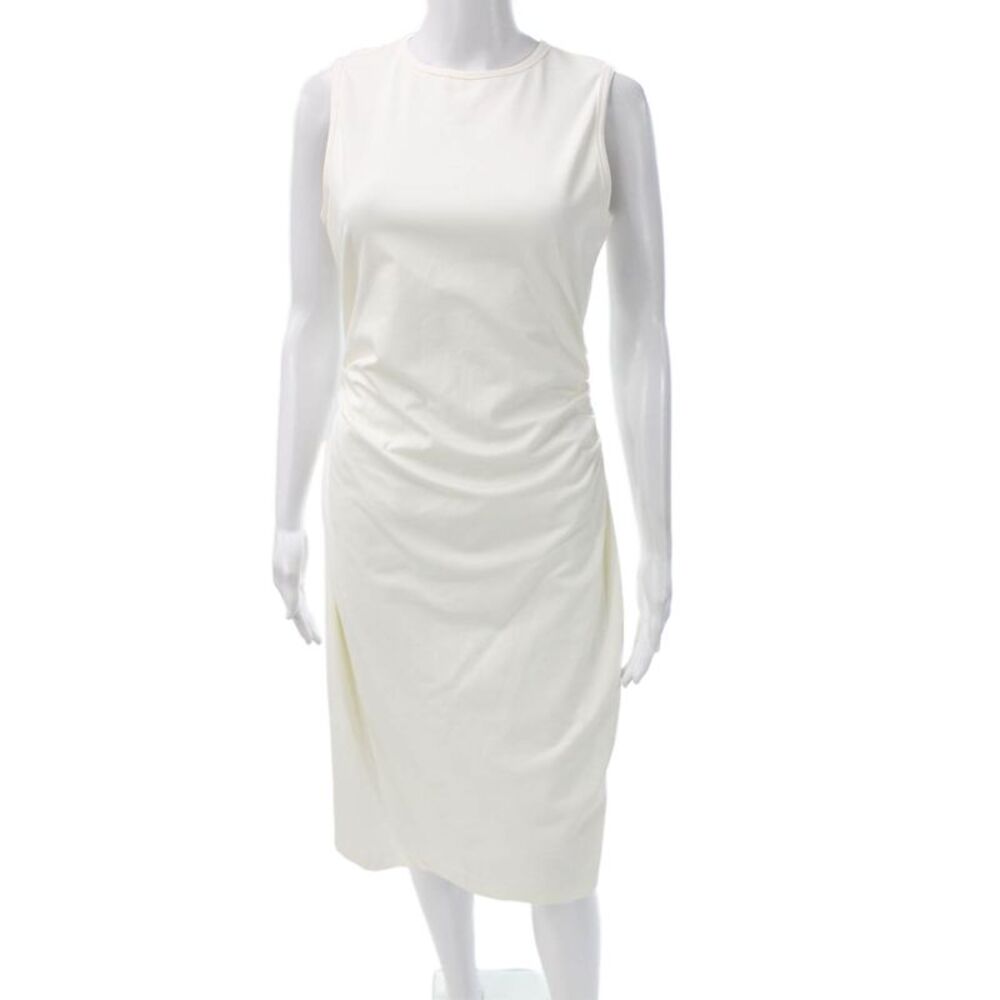 Capsule 121 Womens Ivory Sheath Dress Sleeveless Knee Length Size S